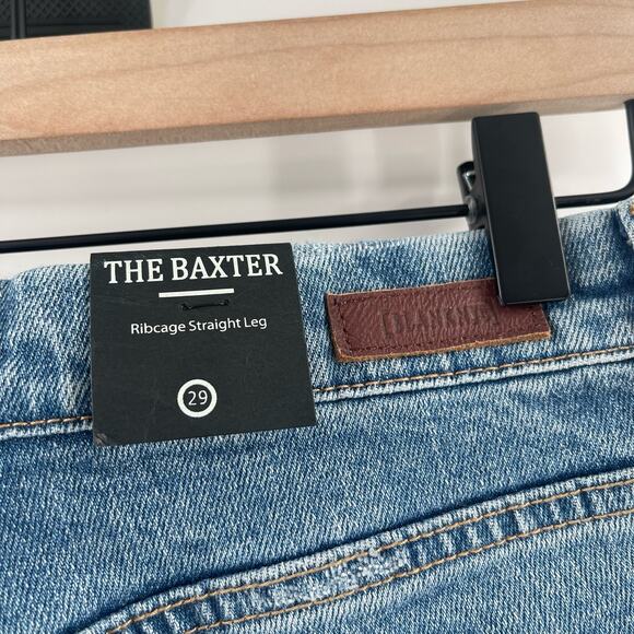 BLANK NYC Jeans Size 29 The Baxter Denim NWT Ribcage Straight Leg Distressed - Picture 4 of 16